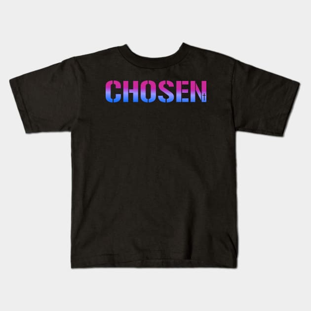 CHOSEN - Christian Apparels T-Shirts Mugs Masks Store Kids T-Shirt by JOHN316STORE - Christian Store